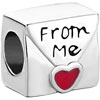 Envelope Red  Heart  From Me To My Love All Brand Silver Plated  ... 