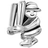 Vivid Baseball Player Sport All Brand Silver Plated Beads Charms  ... 
