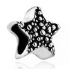 Lovely Starfish Silver Plated Beads Charms Bracelets