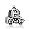 Jack O Lantern Halloween Pumpkin Carriage Fit All Brands Silver Plated Beads Charms Bracelets