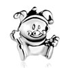 Savage Face Silver Plated Beads Charms Bracelets