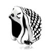Little Cute Hedgehog Animal All Brands Silver Plated Beads Charms Bracelets