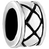Grid Ring Silver Plated Beads Charms Bracelets