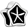 Five Pointed Star Silver Plated Beads Charms Bracelets