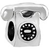 Old Telephone Silver Plated Beads Charms Bracelets