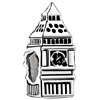 925 Sterling Silver Lovely Bell Tower Beads Charms Bracelets