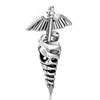 Registered Nurse Caduceus Rn Fit All Brands Silver Plated Beads Charms Bra...