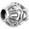 Hollow Oval Wheel Spacer Silver Plated Beads Charms Bracelets