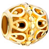 22K Hollow All Brand Gold Plated Beads Charms Bracelets