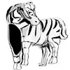 Cute Zebra 925 Sterling Silver Beads Charms Bracelets
