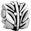 Circle Leaf Shape Silver Plated Beads Charms Bracelets
