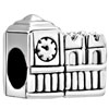 Clock Tower Shape Silver Plated Beads Charms Bracelets