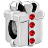 July Red Birthstone Gift Box 925 Sterling Silver Style Pandora Beads