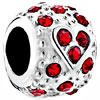  Heart  Shape With January Birthstone Crystal 925 Sterling Silver  ... 