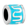 Blue Hoop With Wave Beads Charms Bracelets