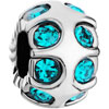 Round Little Division December Birthstone Blue Zircon Crystal Fit  ... 