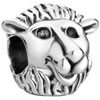 Lovely Wolf Silver Plated Beads Charms Bracelets
