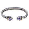 Amethyst Triangle Head 925 Sterling Silver Bracelets