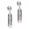 Dangle Long Golden Leaf Earrings