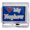 Phrase My Nephew  Italian  Charm  Bracelets  E0055