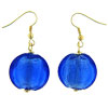Blue Ball Earrings