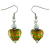 Gold Tone Heart Earrings
