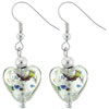 Murano Glass Heart Earrings