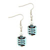 Pale Turquoise Square Earrings