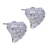 Heart Crystal 925 Sterling Silver Earrings