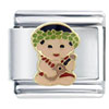 Hawaii Hula Boy Italian Charm