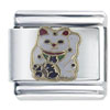 Fortune Cat Italian Charm