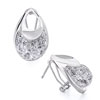 Pugster April Birthstone Clear Swarovski Crystal Purse Stud