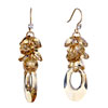 Pugster November Birthstone Swarovski Topaz Crystal Cluster And Oval With Hollow