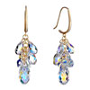 Pugster Color Light Swarovski Crystal Cluster And Teardrop Dangle