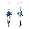 Pugster Classic April Birthstone Clear Swarovski Crystal Fine Cone Shape Dangle