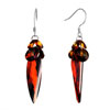 Pugster Classic July Birthstone Light Siam Swarovski Crystal Fine Cone Shape Dangle