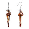 Pugster Classic November Birthstone Topaz Swarovski Crystal Fine Cone Shape Dangle
