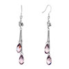 Pugster June Birthstone Light Amethyst Swarovski Crystal Fine Angel Teardrop