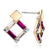 Pugster Clear And Amethyst Swarovski Crystal Frame