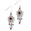 Golden Brown Flower Earrings