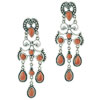 Glittered Brown Victorian Earrings