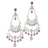 Pink Austrian Crystal Earrings
