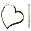 Pink Studded Heart Earrings