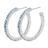 Blue  Hoop  Earrings