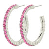 More In Store - Pink Hoop Earrings