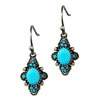 Fancy  Turquoise  Decorated  Earrings 