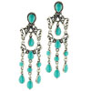 Fancy Turquoise Victorian Earrings