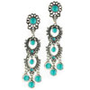 Turquoise Enamel Earrings
