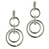  Hoop  Circle Rhinestone Earrings