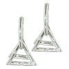 Studded Triangle Earrings